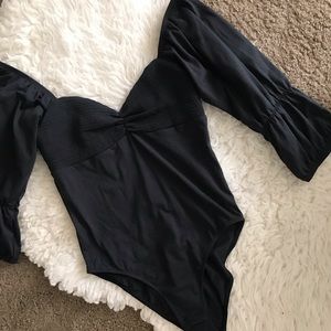 Out from under Maeve smocked bodysuit